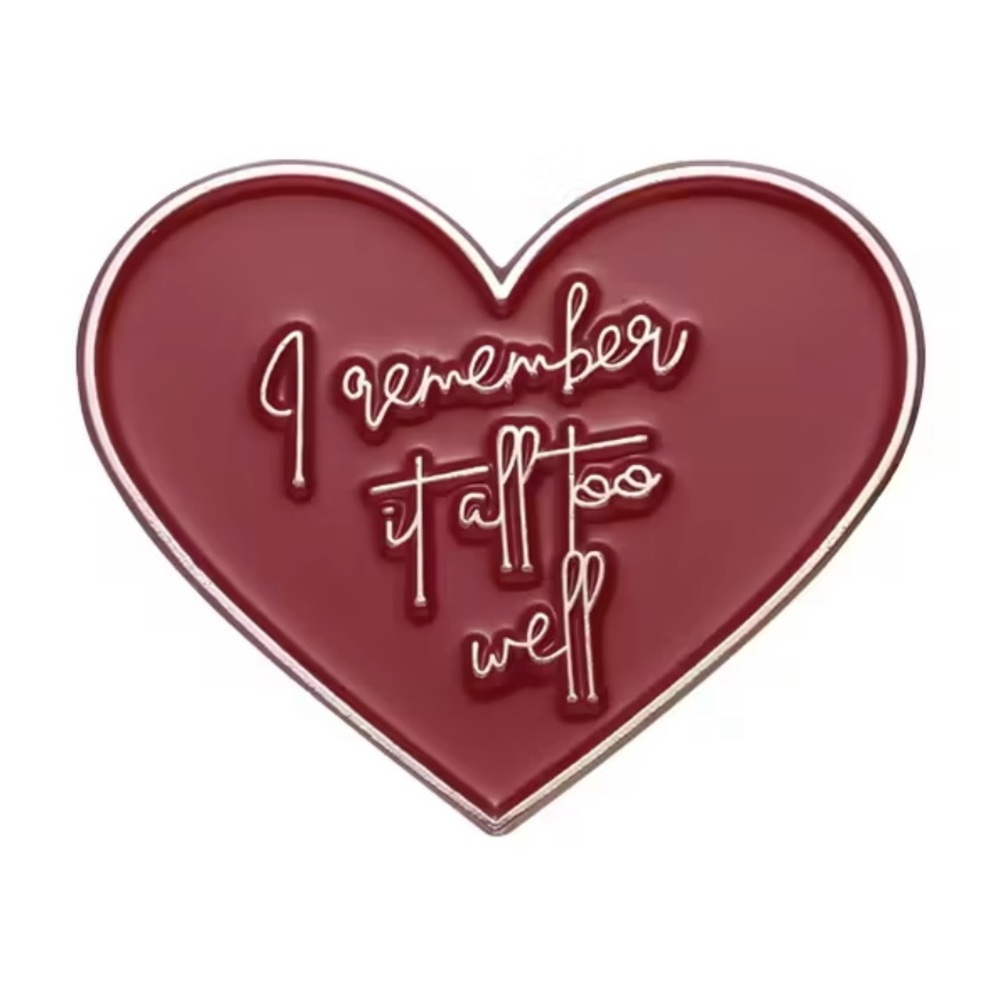 🎁Taylor Swift Inspired Red Heart Shaped Pin